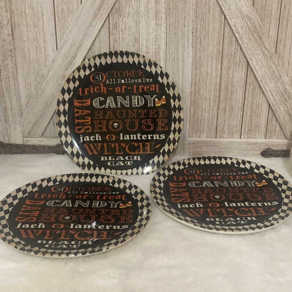Ceramic Halloween Plates